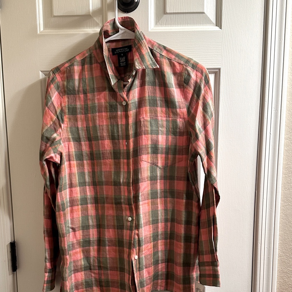 Jones New York linen blouse